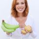 Kirin holding two examples of resistant starch foods.