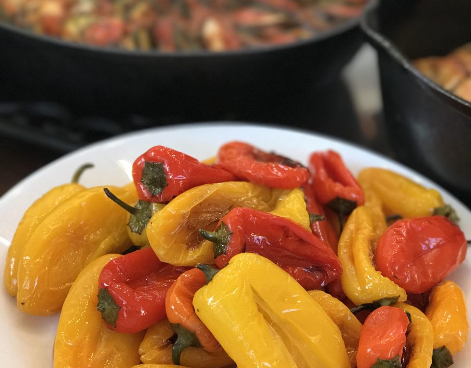 roasted sweet peppers