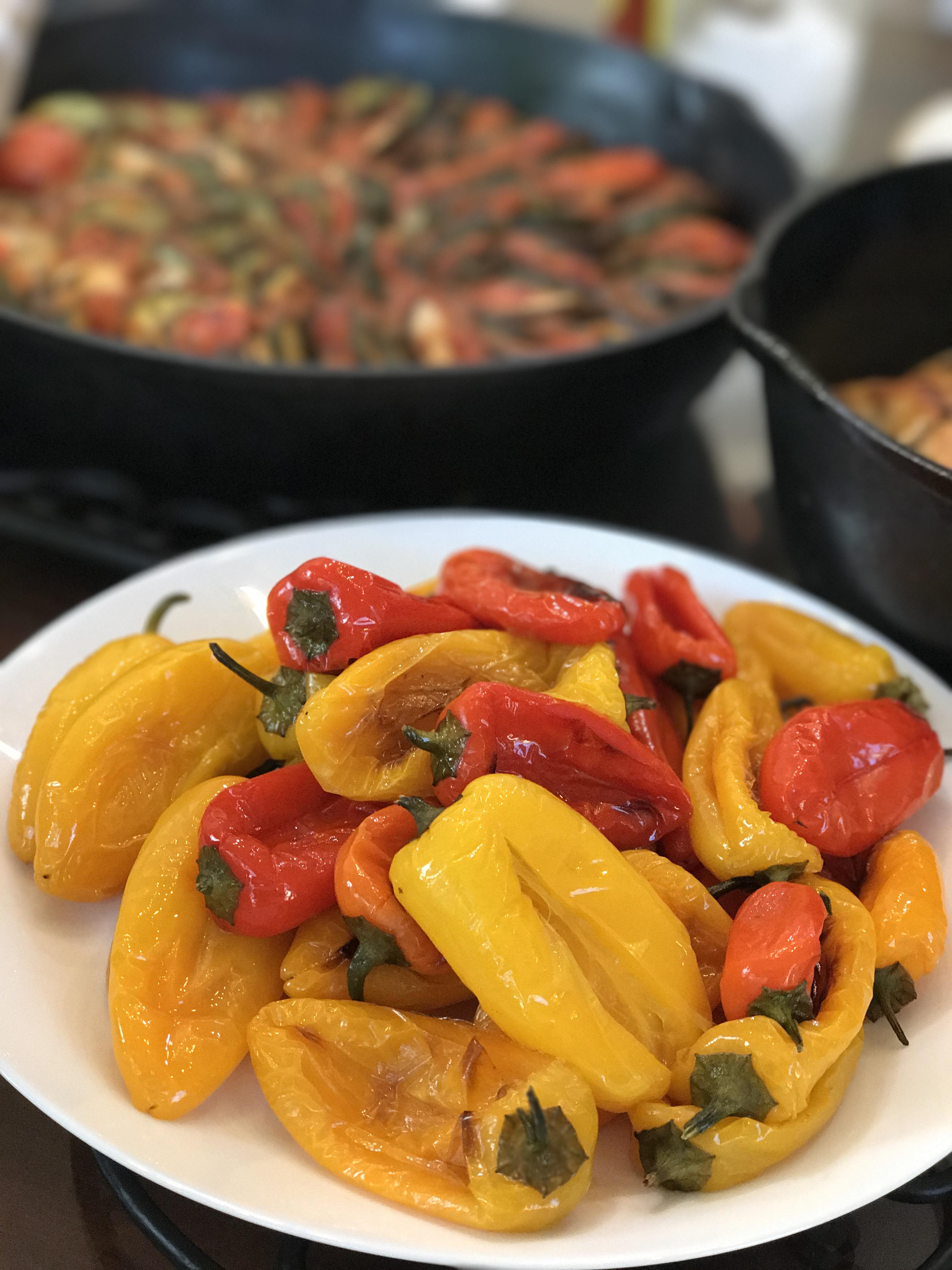 roasted sweet peppers