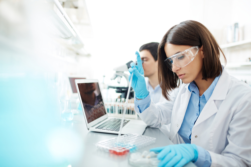 Scientists examining the effects of iodine and radiation