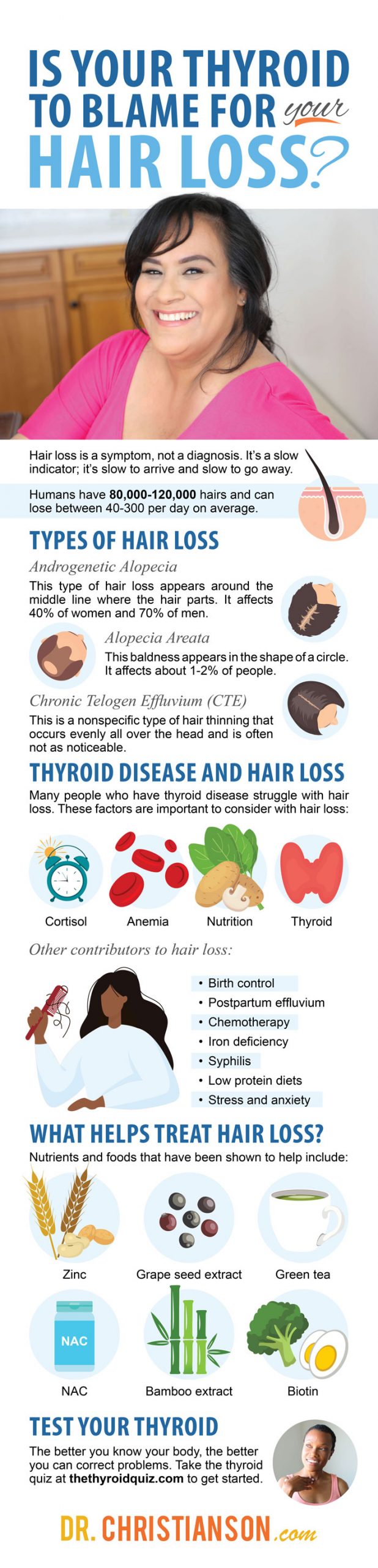 hair loss causes infographic