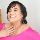 Woman checking her thyroid health